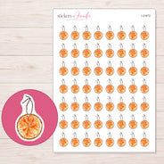 I-21673 planner sticker sheet with enlarged sticker detail
