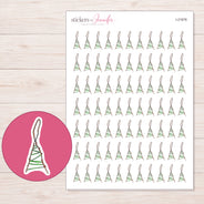 I-21676 planner sticker sheet with enlarged sticker detail