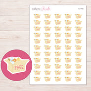 I-21702 planner sticker sheet with enlarged sticker detail