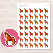I-21703 planner sticker sheet with enlarged sticker detail