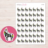 I-21709 planner sticker sheet with enlarged sticker detail