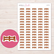 I-21712 planner sticker sheet with enlarged sticker detail