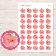 I-21719 planner sticker sheet with enlarged sticker detail