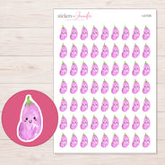 I-21725 planner sticker sheet with enlarged sticker detail