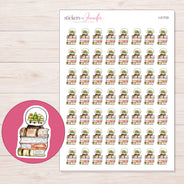 I-21733 planner sticker sheet with enlarged sticker detail
