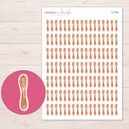 I-21758 planner sticker sheet with enlarged sticker detail