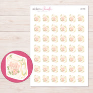I-21765 planner sticker sheet with enlarged sticker detail