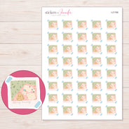I-21768 planner sticker sheet with enlarged sticker detail