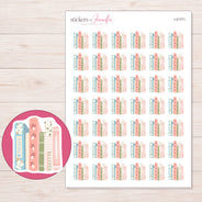 I-21771 planner sticker sheet with enlarged sticker detail