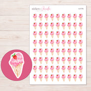 I-21776 planner sticker sheet with enlarged sticker detail