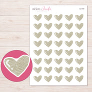 I-21787 planner sticker sheet with enlarged sticker detail