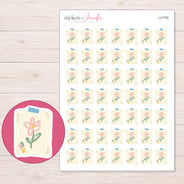 I-21792 planner sticker sheet with enlarged sticker detail