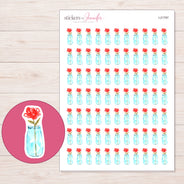 I-21797 planner sticker sheet with enlarged sticker detail