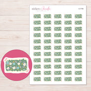 I-21798 planner sticker sheet with enlarged sticker detail