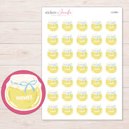 I-21801 planner sticker sheet with enlarged sticker detail