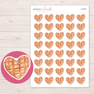 I-21803 planner sticker sheet with enlarged sticker detail