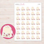 I-21807 planner sticker sheet with enlarged sticker detail