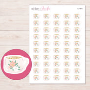 I-21810 planner sticker sheet with enlarged sticker detail