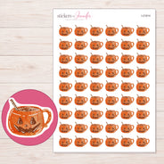 I-21814 planner sticker sheet with enlarged sticker detail