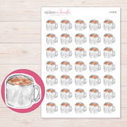 I-21818 planner sticker sheet with enlarged sticker detail
