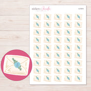 I-21819 planner sticker sheet with enlarged sticker detail