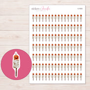 I-21820 planner sticker sheet with enlarged sticker detail