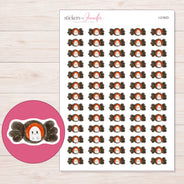 I-21823 planner sticker sheet with enlarged sticker detail