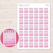 I-21826 planner sticker sheet with enlarged sticker detail