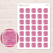 I-21832 planner sticker sheet with enlarged sticker detail
