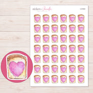 I-21833 planner sticker sheet with enlarged sticker detail