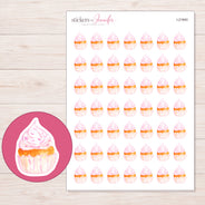 I-21840 planner sticker sheet with enlarged sticker detail