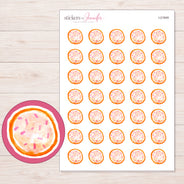 I-21849 planner sticker sheet with enlarged sticker detail