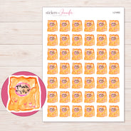I-21855 planner sticker sheet with enlarged sticker detail