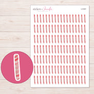 I-21857 planner sticker sheet with enlarged sticker detail
