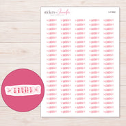 I-21862 planner sticker sheet with enlarged sticker detail