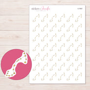 I-21867 planner sticker sheet with enlarged sticker detail