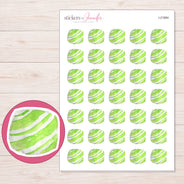 I-21884 planner sticker sheet with enlarged sticker detail