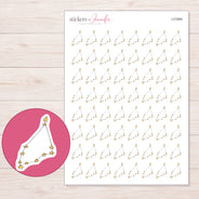 I-21894 planner sticker sheet with enlarged sticker detail