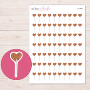 I-21895 planner sticker sheet with enlarged sticker detail