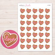 I-21898 planner sticker sheet with enlarged sticker detail