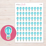 I-21900 planner sticker sheet with enlarged sticker detail