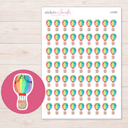 I-21903 planner sticker sheet with enlarged sticker detail