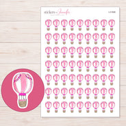 I-21906 planner sticker sheet with enlarged sticker detail