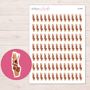 I-21908 planner sticker sheet with enlarged sticker detail
