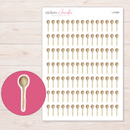 I-21909 planner sticker sheet with enlarged sticker detail