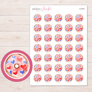 I-21929 planner sticker sheet with enlarged sticker detail