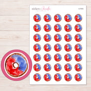 I-21932 planner sticker sheet with enlarged sticker detail