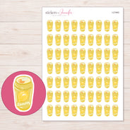 I-21940 planner sticker sheet with enlarged sticker detail