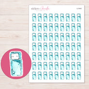 I-21945 planner sticker sheet with enlarged sticker detail