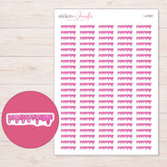 I-21947 planner sticker sheet with enlarged sticker detail